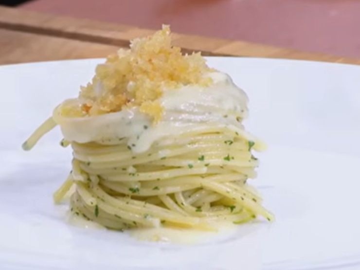 spaghetto aglio e olio di Antonino Cannavacciuolo