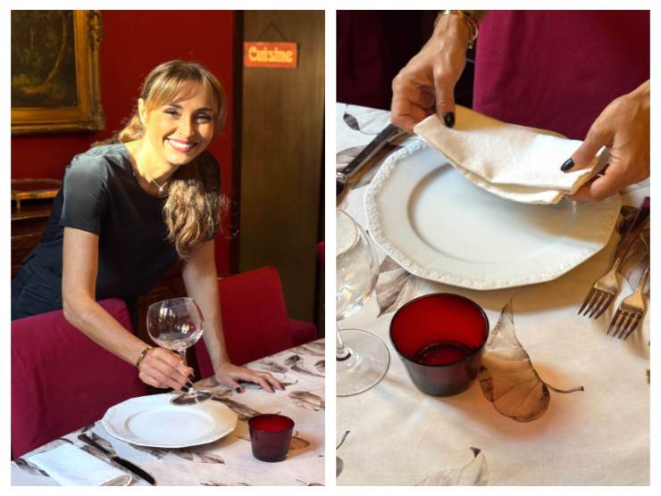 benedetta parodi che apparecchia la tavola