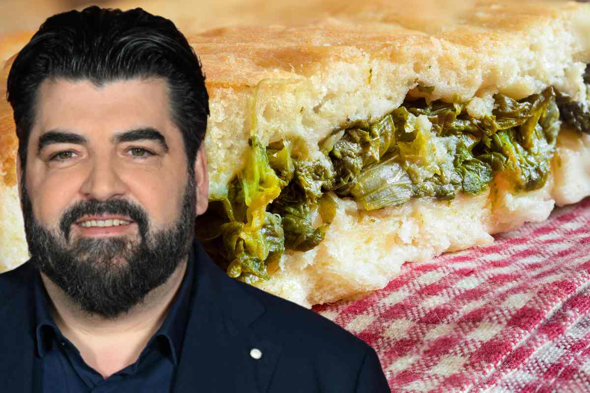 pizza di scarola- Cannavacciuolo