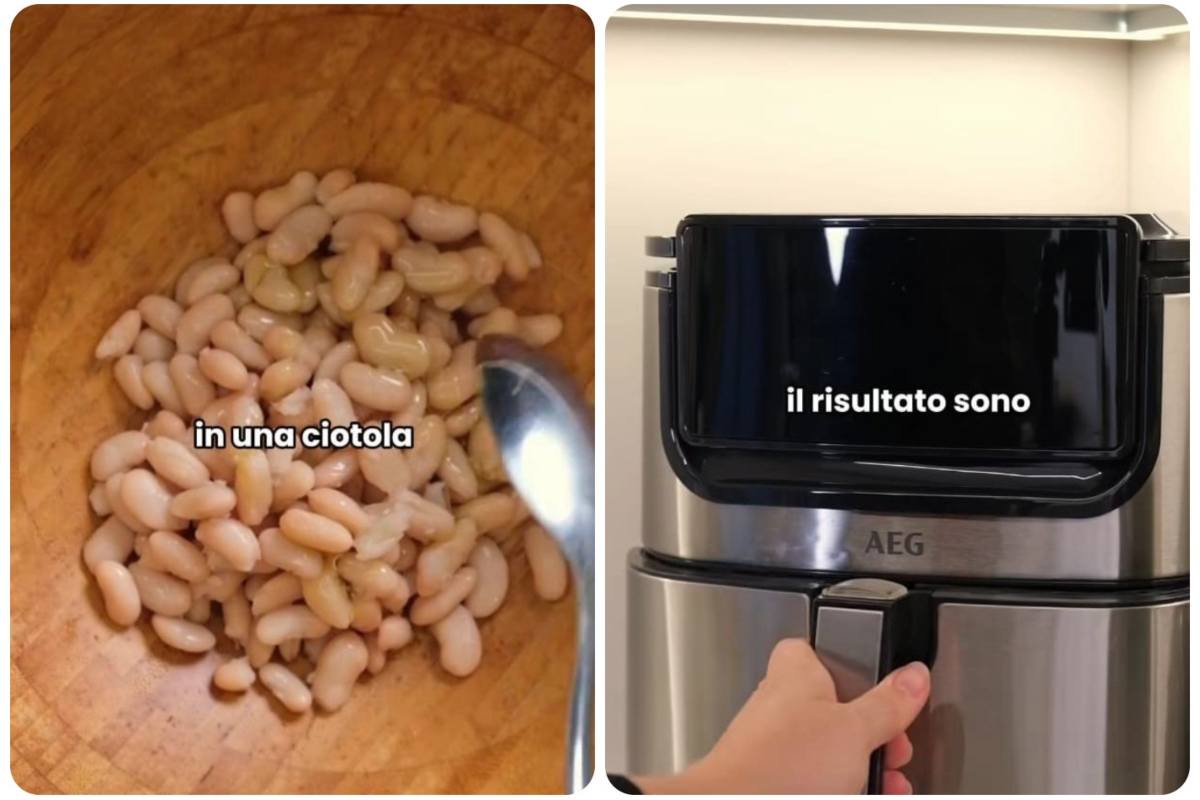 fagioli in ciotola- friggitrice ad aria