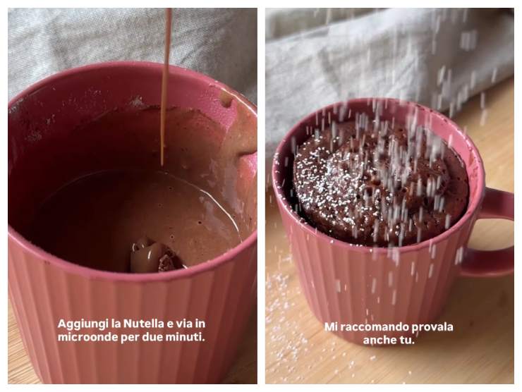 screen video del dolce in tazza