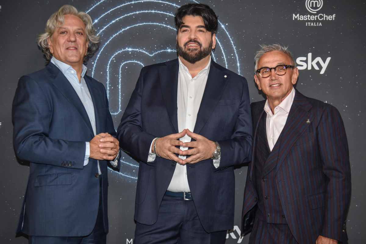 cannavacciuolo, barbieri e locatelli in posa