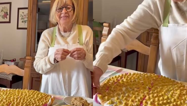 Anna Moroni prepara i cappelletti in casa