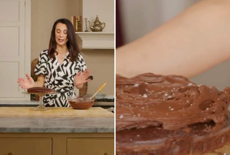 collage csaba dalla zorza e torta al cioccolato