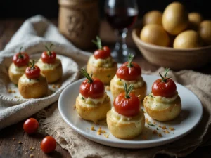 Mini Pandorini di Patate con Fonduta di Pecorino: L'Antipasto Natalizio che Sorprenderà Tutti