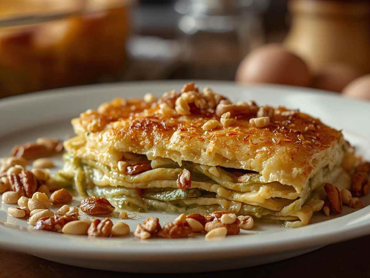 Lasagne al pistacchio 